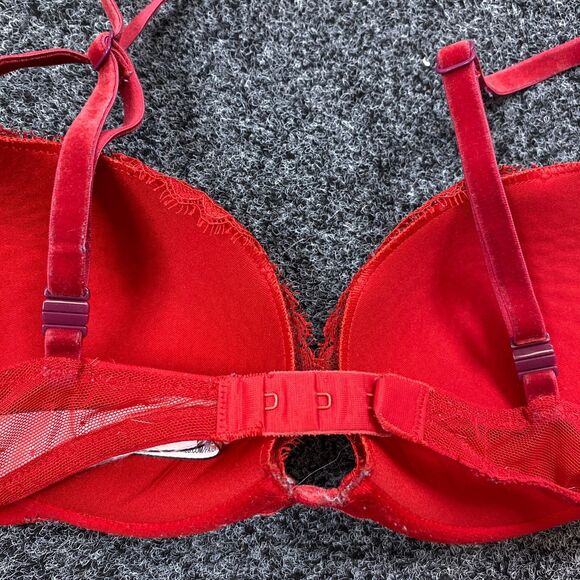 Victoria Secret Bra T-Shirt Push Up Underwire Padded Convertible Strap Size 32C - Picture 6 of 6